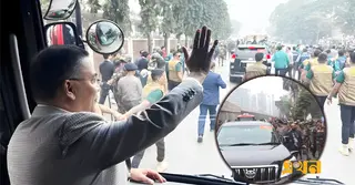 কড়া নিরাপত্তায় এগোচ্ছে তারেক রহমানের গাড়ি বহর